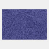 紫とラベンダースパイラルパターン ラッピングペーパーシート (正面2)