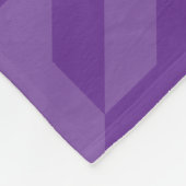 紫とラベンダー千鳥格子の フリースブランケット (角)