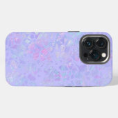 紫と多色のフレークス iPhoneケース (裏面横)