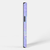 紫と多色のフレークス iPhoneケース (右側面)