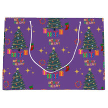 紫と明メリーるいクリスマスツリーのプレゼント