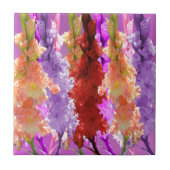 紫と桃の葵 タイル (正面)