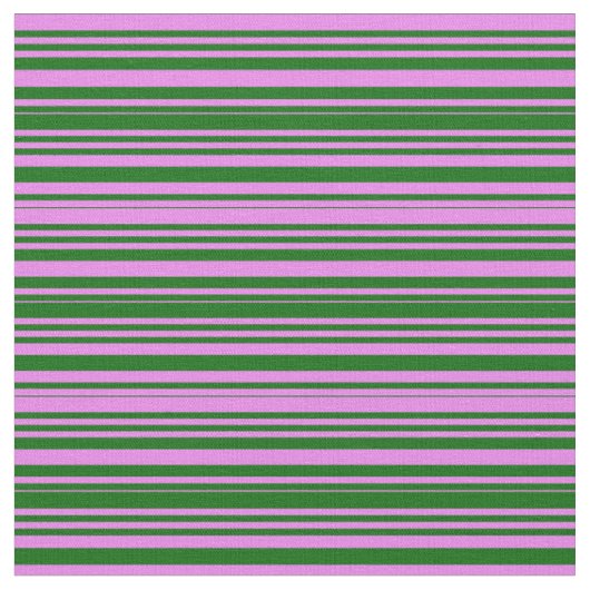 紫と濃い緑のパタストライプのーン ファブリック (クローズアップ)