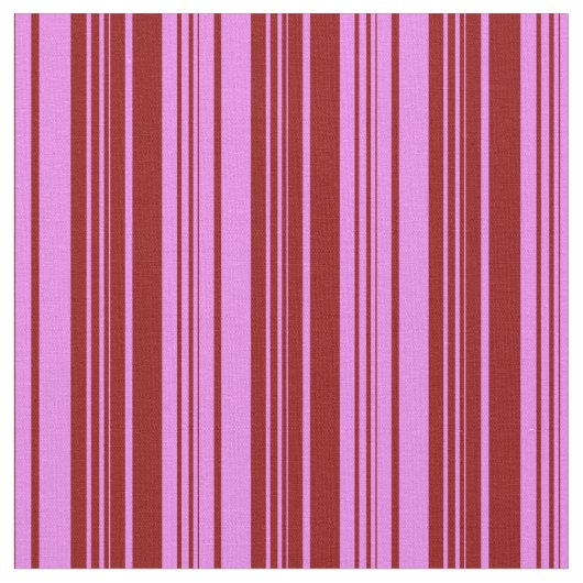 紫と濃い赤の線のパターン ファブリック (クローズアップ)