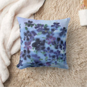紫と濃い青 クッション (ブランケット)