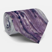 紫と灰色の旋回抽象芸術の流絵画れ ネクタイ (ロール)