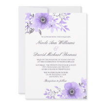 紫と灰色の水の色アネモネ結婚の