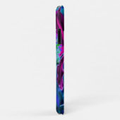 紫と熱いピンクの抽象芸術オリエンタルユリの花 Case-Mate iPhoneケース (裏面/右)