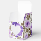 紫と白のかわいらしフローラキューブの優先ボックス フェイバーボックス (オープン)