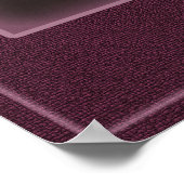 紫と白のオーキッドクローズアップ写真 ポスター (角)