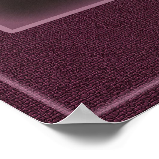 紫と白のオーキッドクローズアップ写真 ポスター (角)