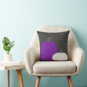 紫と白のカボチャ枕 クッション (椅子)