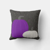 紫と白のカボチャ枕 クッション (裏面)