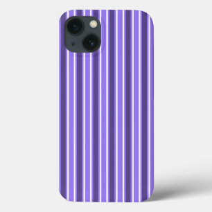 紫と白のキャンディストライプのCase-Mate iPhone ca 13ケース