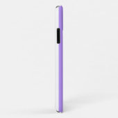 紫と白のキャンディストライプー Case-Mate iPhoneケース (裏面/右)