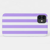 紫と白のキャンディストライプー Case-Mate iPhoneケース (裏面(横))