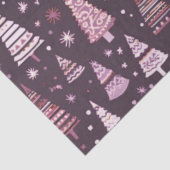 紫と白のクリスマスツリークリスマス 薄葉紙 (詳細)