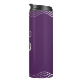 紫と白のシーシェルマーメイド燃料 タンブラー (回転右)