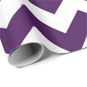 紫と白のジグザグのギフトラップ ラッピングペーパー (ロールコーナー)