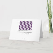 紫と白のジグザグ カード (裏面)