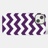 紫と白のジグザグ iPhoneケース (裏面横)
