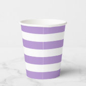 紫と白のストライプ紙カップ 紙コップ (右)