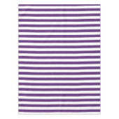 紫と白のストライプ テーブルクロス (正面)