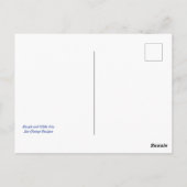 紫と白のスプリントの虹彩 ポストカード (裏面)