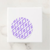 紫と白のダイヤモンドパターン フェイバータグ (インサイチュ)