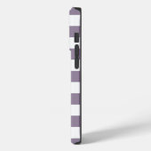 紫と白のバッファロープレイド Case-Mate iPhoneケース (裏面 / 左)