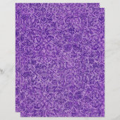 紫と白のパタ華美ーン紙 (正面/裏面)