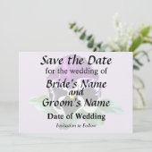 紫と白のパンジー セーブザデート (スタンド正面)