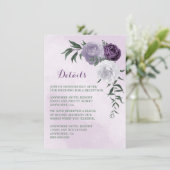 紫と白のフローラ緑の詳細 エンクロージャーカード (スタンド正面)