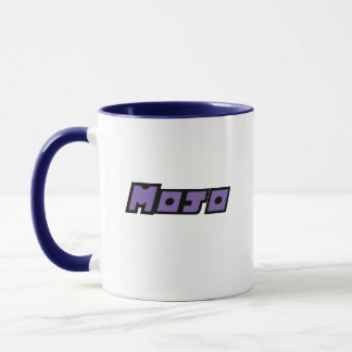 紫と白のマグカップ マグカップ