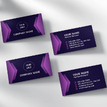 紫と白のモダンプロフェッショナル