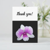 紫と白のランを持つサンキューカード サンキューカード (スタンド正面)