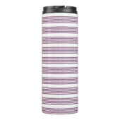 紫と白の五ストライプ色 タンブラー (裏面)