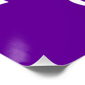 紫と白の保静かなオン教えオン ポスター (コーナー)