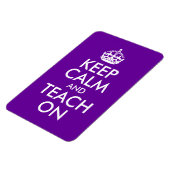 紫と白の保静かなオン教えオン マグネット (左側)