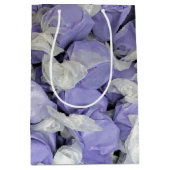 紫と白の塩水タフィー ミディアムペーパーバッグ (正面)