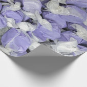 紫と白の塩水タフィー ラッピングペーパー (角)