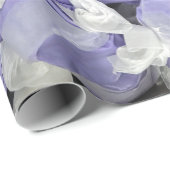 紫と白の塩水タフィー ラッピングペーパー (ロールコーナー)