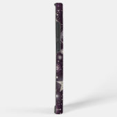 紫と白の天空の夢：月と星 SAMSUNG GALAXYケース (右側面)