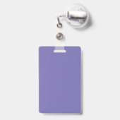 紫と白の学校の写真先生 バッジ (裏面（伸縮クリップ）)