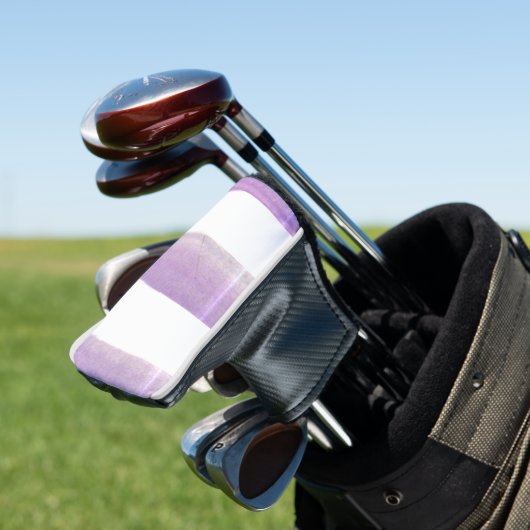 紫と白の完璧 ゴルフヘッドカバー (インサイチュ)