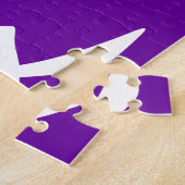 紫と白の愛中国ののシンボル ジグソーパズル (側面)