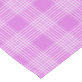 紫と白の格子模様の市松模様にテーブルクロス テーブルクロス (アングル)