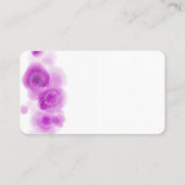 紫と白の水彩最小デザイン 名刺 (裏面)