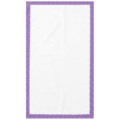 紫と白の水玉模様 テーブルクロス (正面)