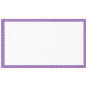 紫と白の水玉模様 テーブルクロス (正面(横))